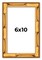 6x10 Bamboo Picture Frame with UV-Resistant Acrylic & Acid Free Backing, Available in 4 Finishes - Brown, Black, Gold, and Natural